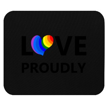 Discover Love Proudly Heart Mouse Pads
