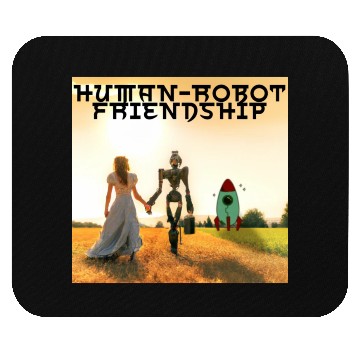 Discover Robot Friendship Mouse Pads