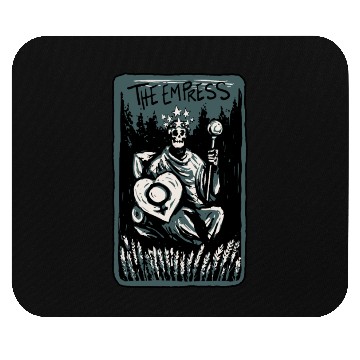 Discover The Empress Skeleton Skull Tarot Card Mouse Pads
