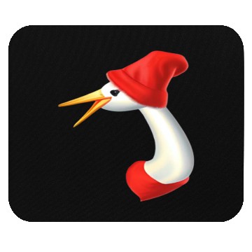 Discover The Crane Red Hat Mouse Pads
