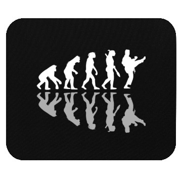 Discover Human Evolution Karate Martial Arts Lover MMA Mouse Pads