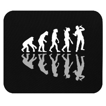 Discover Human Evolution Singer Singing Music Lover Mouse Pads