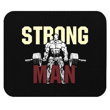Discover Strong Man Workout & Gym Mouse Pads