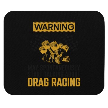 Discover Drag Racing Race Car Warning May Mouse Pads