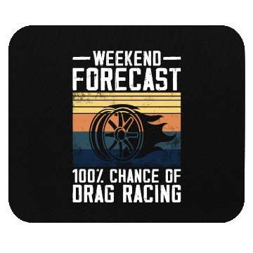 Discover Drag Racing Race Car Retro Vintage Mouse Pads