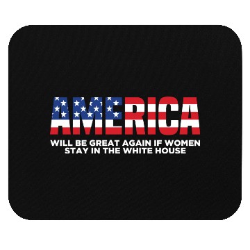 Discover America Will Be Great Again Black Mouse Pads