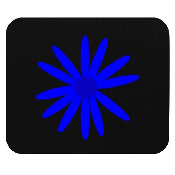 Discover Blue Daisy Mouse Pads