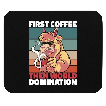 Discover Alpaca Alpaka Coffee Sunglasses Mouse Pads