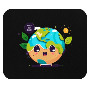 Discover Protect Our planet #06, Digital Art Mouse Pads
