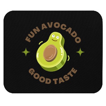 Discover fun avocado good taste,Facial Expression Cartoon Mouse Pads