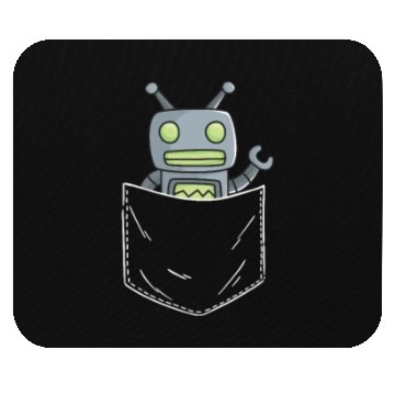 Discover Robot Pocket Mouse Pads