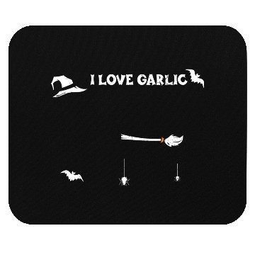 Discover I Love Garlic - Halloween Mouse Pads