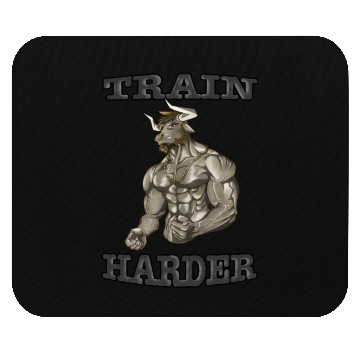 Discover Train Harder Mouse Pads