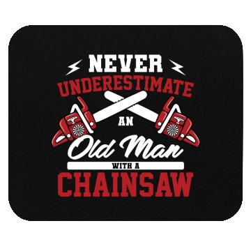 Discover Classic Logger Lumberjack Chainsaw Workers Gifts Mouse Pads