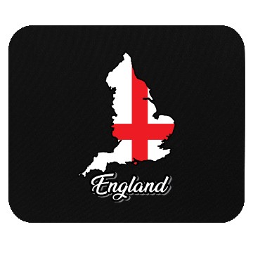 Discover England Flag Map, Country Mouse Pads