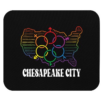 Discover Chesapeake City Pride Month Pride Flag LGBT Commun Mouse Pads