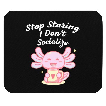 Discover Stop Staring I Dont Socialize Nerd Introvert Weird Mouse Pads