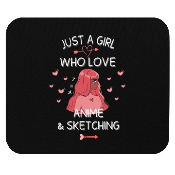 Discover Just A Girl Who Loves Anime Ramen And Sketching Mouse Pads
