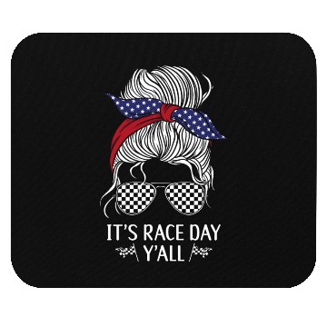 Discover Drag Racing Race Car Girl Mouse Pads