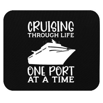 Discover Cruising Through Life One Port At A Time Mouse Pads