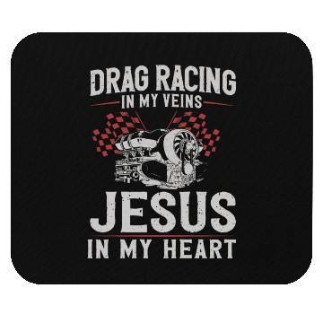 Discover Drag Racing Race Car Drag Racing Mouse Pads