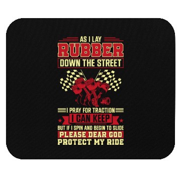 Discover Drag Racing Race Car Prayer Mouse Pads