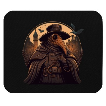 Discover Plague Doctor With Suit and Mask Mouse Pads