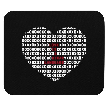 Discover Love Is A Binary Language Programmer Geeks Valenti Mouse Pads