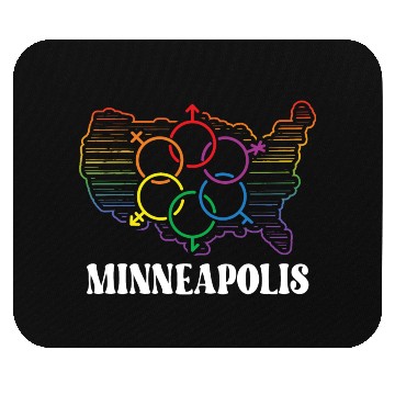 Discover Minneapolis Pride Month Pride Flag LGBT Community Mouse Pads