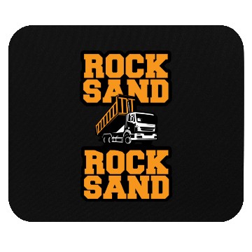 Discover Rock Sand Dump Truck Mouse Pads