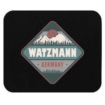 Discover Watzmann Bavaria Germany Vintage Hiking Design Mouse Pads