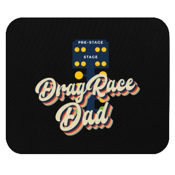 Discover Drag Racing Race Car Dad Retro Mouse Pads
