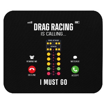 Discover Drag Racing Race Car Phone Display Mouse Pads