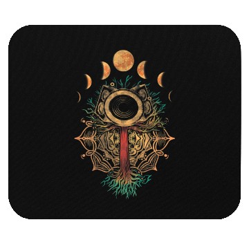 Discover Mardi Gras Carnival Mexican Graphic Bead Heartbeat Mouse Pads