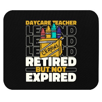 Discover Daycare Teacher Retired Mouse Pads