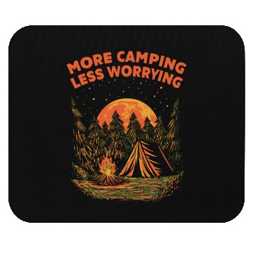 Discover More Camping Less Worrying Camper Friends Camp Bud Mouse Pads