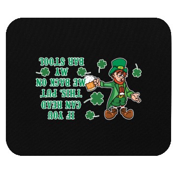 Discover Funny Drunk Paddy Shamrock Saint Patrick Day Mouse Pads