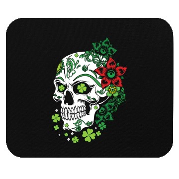Discover Sugar Bone Floral Shamrock Saint Patrick Day Mouse Pads