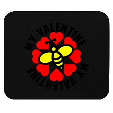 Discover Bee my valentine609 Mouse Pads