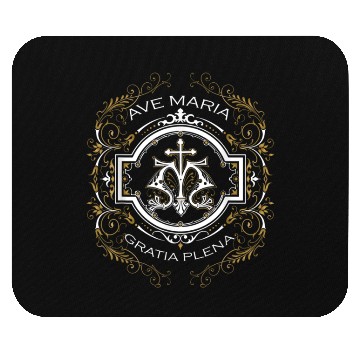 Discover Ave Maria Schubert Latin Mass Blessed Mother Mary Mouse Pads