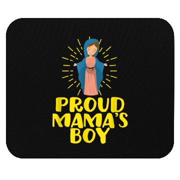 Discover Our Blessed Mary Cute I Love Mama Catholic Gifts Mouse Pads