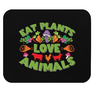 Discover Eat Plants Love Animals Mouse Pads