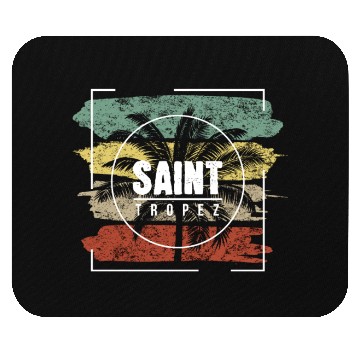 Discover Saint Tropez Vacation Souvenir Merchandise Beach Mouse Pads