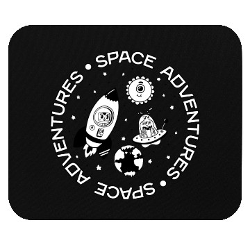 Discover Space adventures Mouse Pads