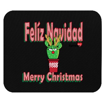 Discover Felíz Navidad Cactus Lady Mouse Pads
