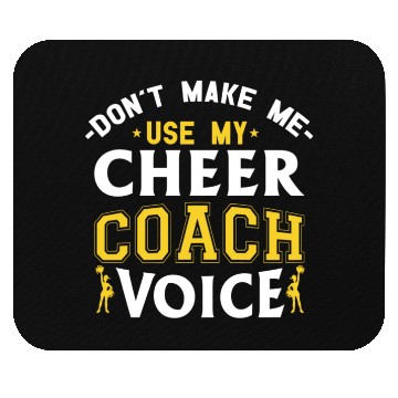 Discover Cheer Coach Voice Funny Cheerleading Coach Mouse Pads