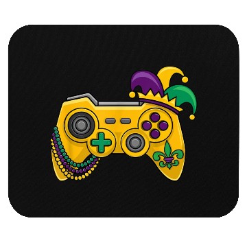 Discover Mardi Gras Video Game Controller Jester Hat Kids B Mouse Pads