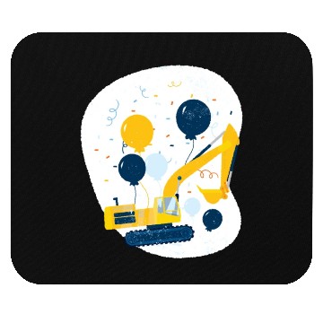 Discover Yellow bulldozer celebrating Yellow bulldozer cele Mouse Pads
