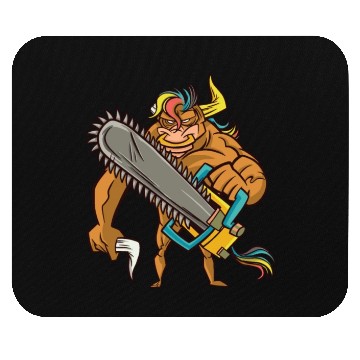 Discover Muscular bull chainsaw Muscular bull chainsaw insp Mouse Pads