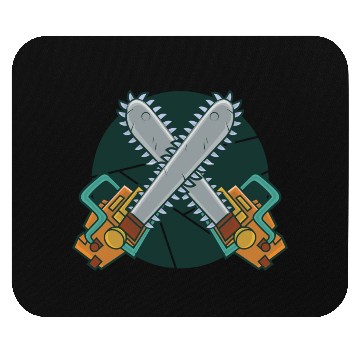 Discover Scary chainsaws crossed Scary chainsaws crossed in Mouse Pads